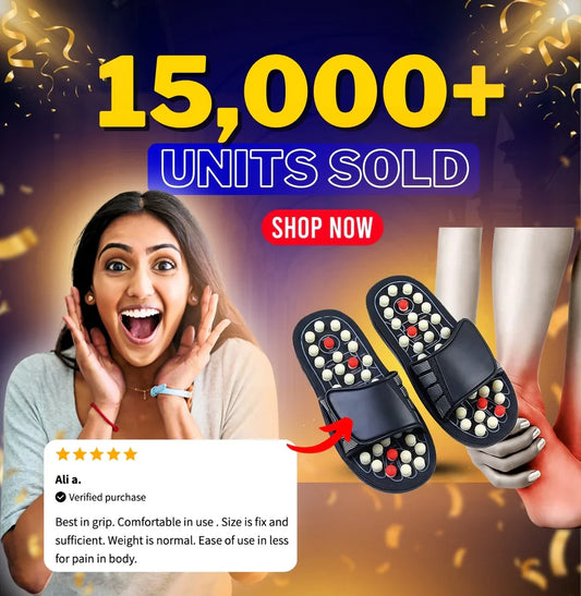 Spring Acupressure and Magnetic Therapy Massager Slipper