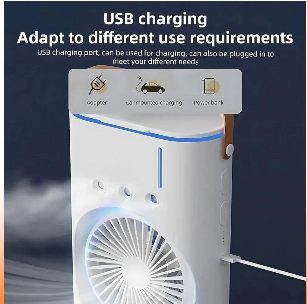 Dual-Ended Spray Fan & Rechargeable Cooler
