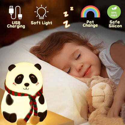 Cute Panda Night Lamp for Kids