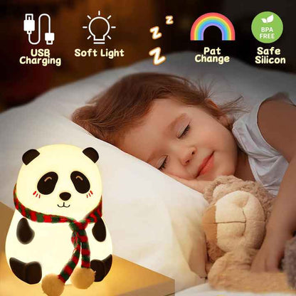 Cute Panda Night Lamp for Kids