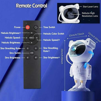 Astronaut Galaxy Projector Night Light with Remote Control