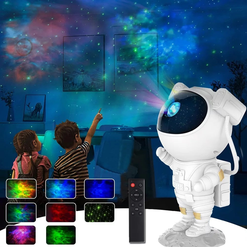 Astronaut Galaxy Projector Night Light with Remote Control