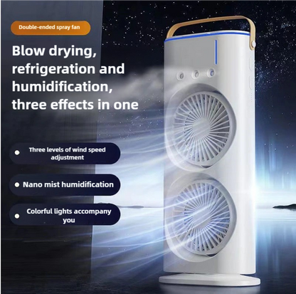 Dual-Ended Spray Fan & Rechargeable Cooler