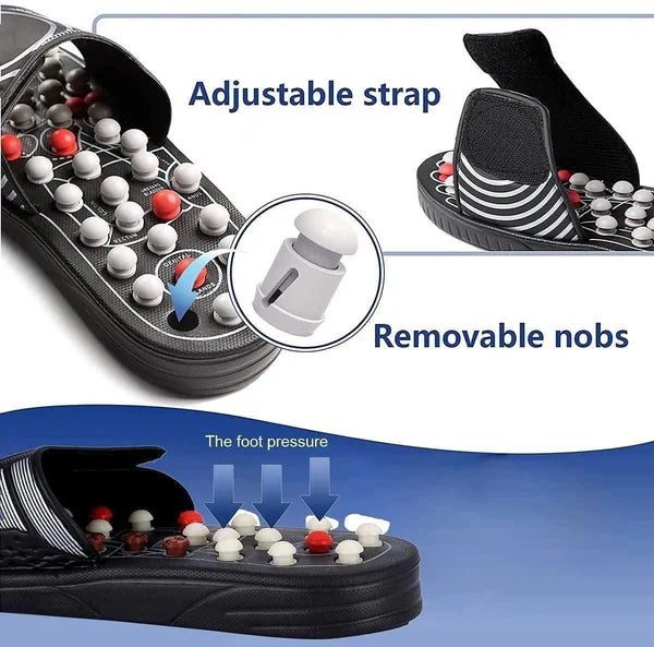 Spring Acupressure and Magnetic Therapy Massager Slipper