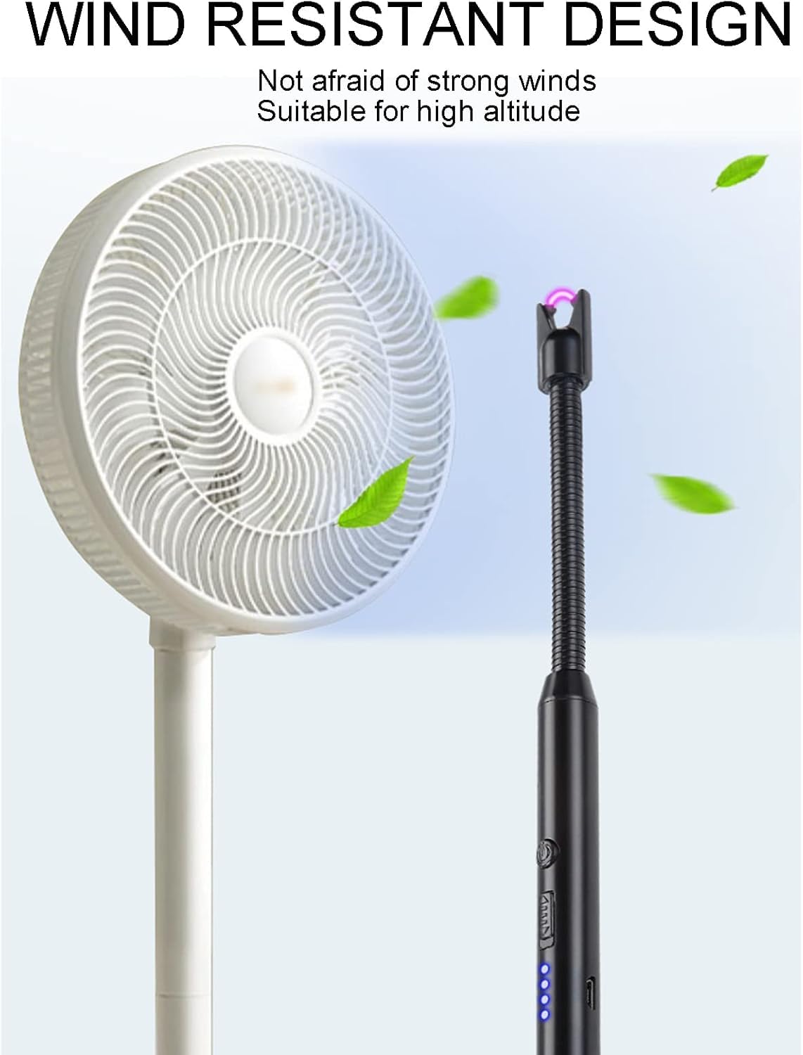 Rechargeable Electric Gas Lighter, with Flexible Neck