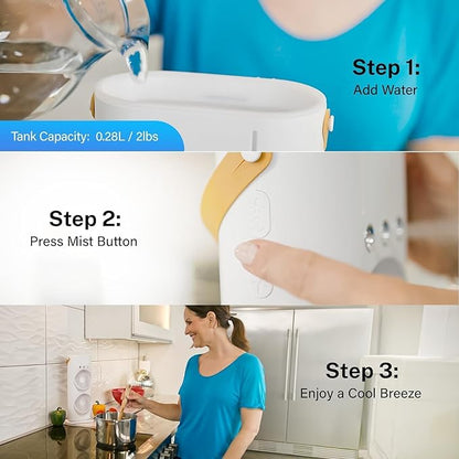 Dual-Ended Spray Fan & Rechargeable Cooler